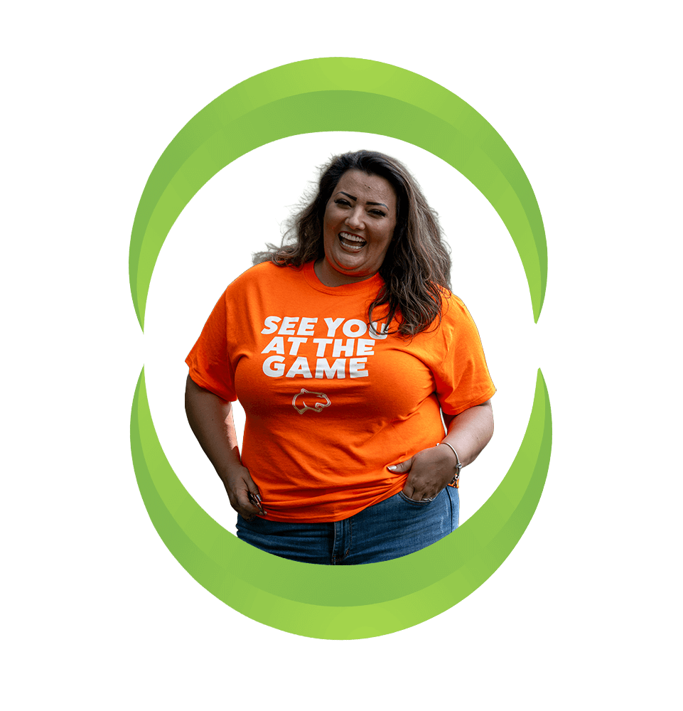 frame of dental implant patient smiling brightly